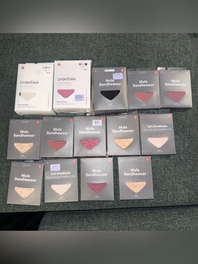 LOT OF 20 LULULEMON UNDEREASE MULA BANDHAWEAR BIKINI PANTIES NEW SIZE MEDIUM